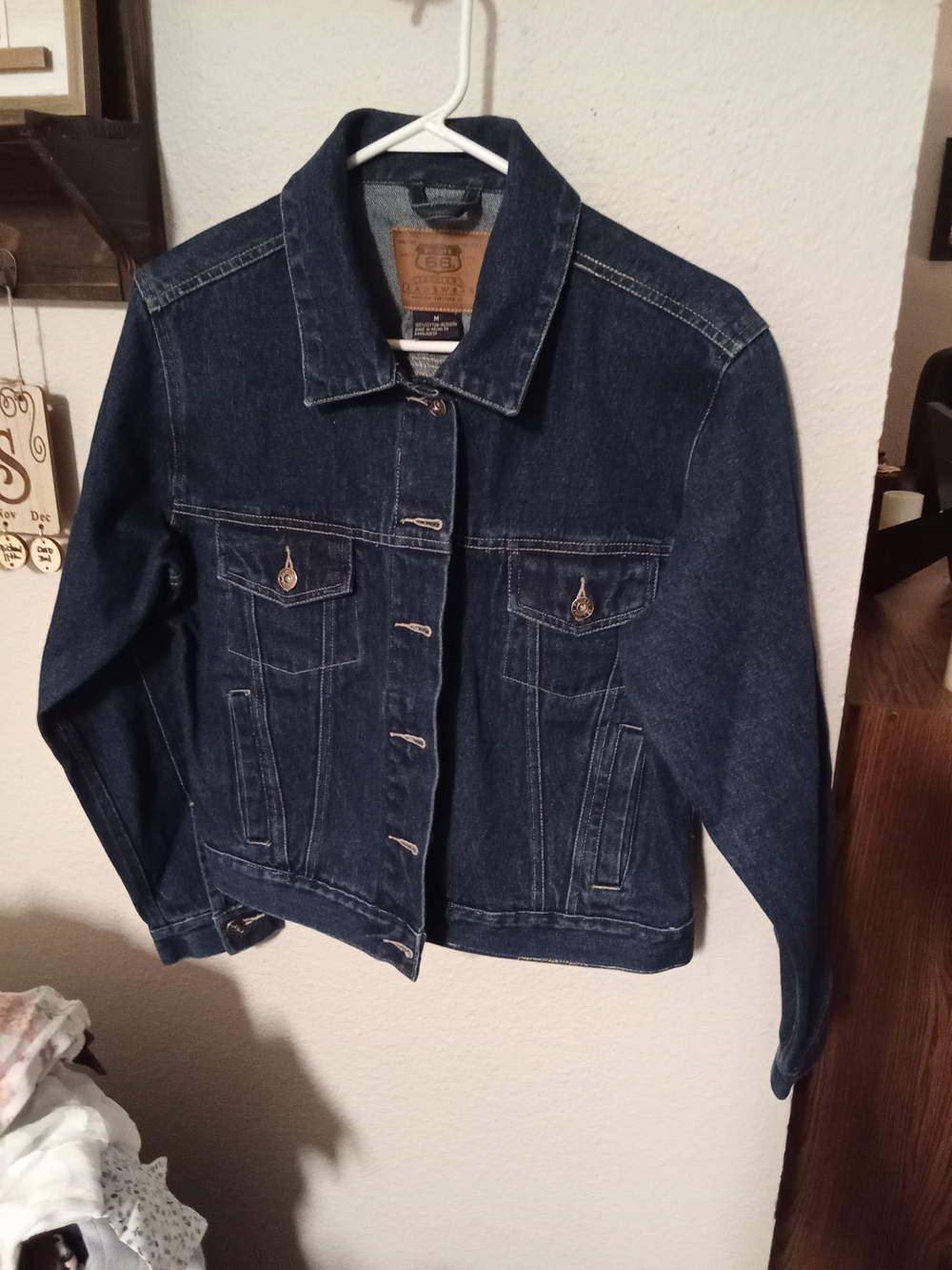 Route 66 Blue Denim Jacket Size Medium